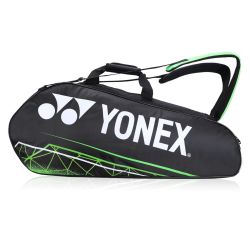YONEX Ace2 BT9 0129 Racquet Bag (9R, Jet Black/Lime Punch)