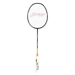 LI-NING AX-FORCE Warrior Badminton Racquet (Phantom/Bright Marigold, Unstrung)
