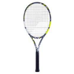 BABOLAT EVO Aero Tennis Racquet (Grey/Yellow, Strung)