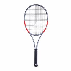 BABOLAT Pure Strike 98 16x19 4th Gen Tennis Racquet (Grey/Flue Red, Unstrung)
