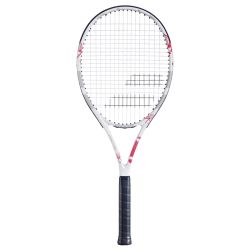 BABOLAT Evoke Team Wimbledon 2026 Tennis Racquet (White/Ivory/Red, Strung)