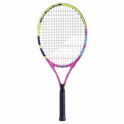 BABOLAT Nadal Junior 25 Tennis Racquet (Yellow/Pink/Blue, Strung)
