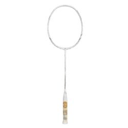 APACS Cross Court Speed Badminton Racquet (Unstrung, White)