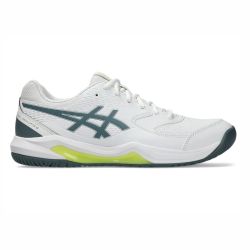 ASICS Gel Dedicate 8 Tennis Shoes (White/Ironclad)