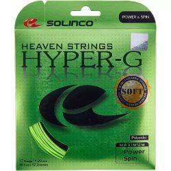 SOLINCO Hyper-G Soft Tennis String Set (Cut From Reel, 17 / 1.20mm)