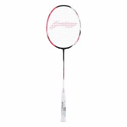 LI-NING Halbertec 4000 Badminton Racquet (Pearl White/Neon Pink, Unstrung)