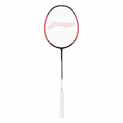 LI-NING Halbertec Motor Badminton Racquet (Neon Pink, Unstrung)