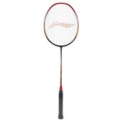 LI-NING Windstorm 72 Badminton Racquet (Black/Red, Unstrung)