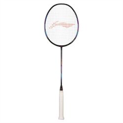 LI-NING Windstorm 72 Badminton Racquet (Black/Charcoal/Peach, Unstrung)