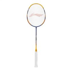 LI-NING Tectonic 1 Badminton Racquet (Orange/Yellow, Unstrung)