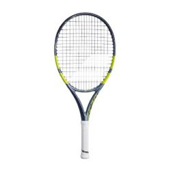 BABOLAT Pure Aero Junior 25 Gen 9 Tennis Racquet (Grey/Flue/Yellow)