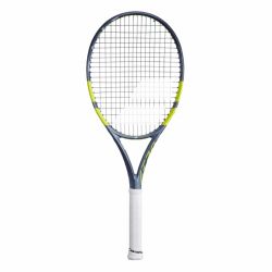 BABOLAT Pure Aero Team Gen 9 Tennis Racquet (Grey/Flue/Yellow, Unstrung)