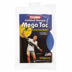 TOURNA Mega Tac Pickleball Overgrip (10 Pack, Blue)