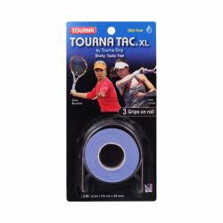 TOURNA Tac Overgrip Grip XL (3 Grips on roll, Blue)