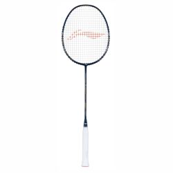 LI-NING Turbo Charging Z Boost Badminton Racquet (Navy/Silver, Strung)