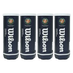 WILSON Roland Garros All Court Tennis Ball Dozen (12 Balls)