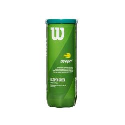 WILSON US Open Green Transition Tennis Ball Can (3 Balls)