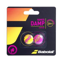 BABOLAT Vamos Damp X2 Rafa Tennis Dampener Purple Yellow 2Pcs