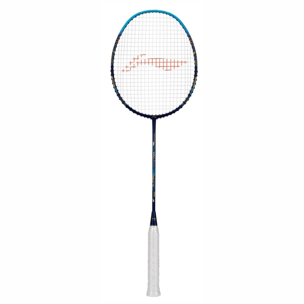 LI NING Air Force 77 G3 Badminton Racquet Navy Blue Gold Strung