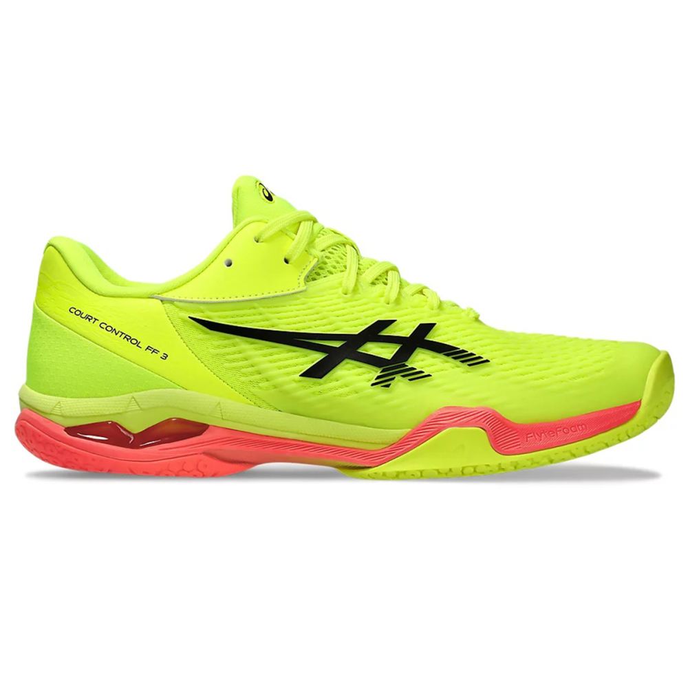 ASICS Court Control FF 3 Paris Indoor Shoes Safety Yellow Black