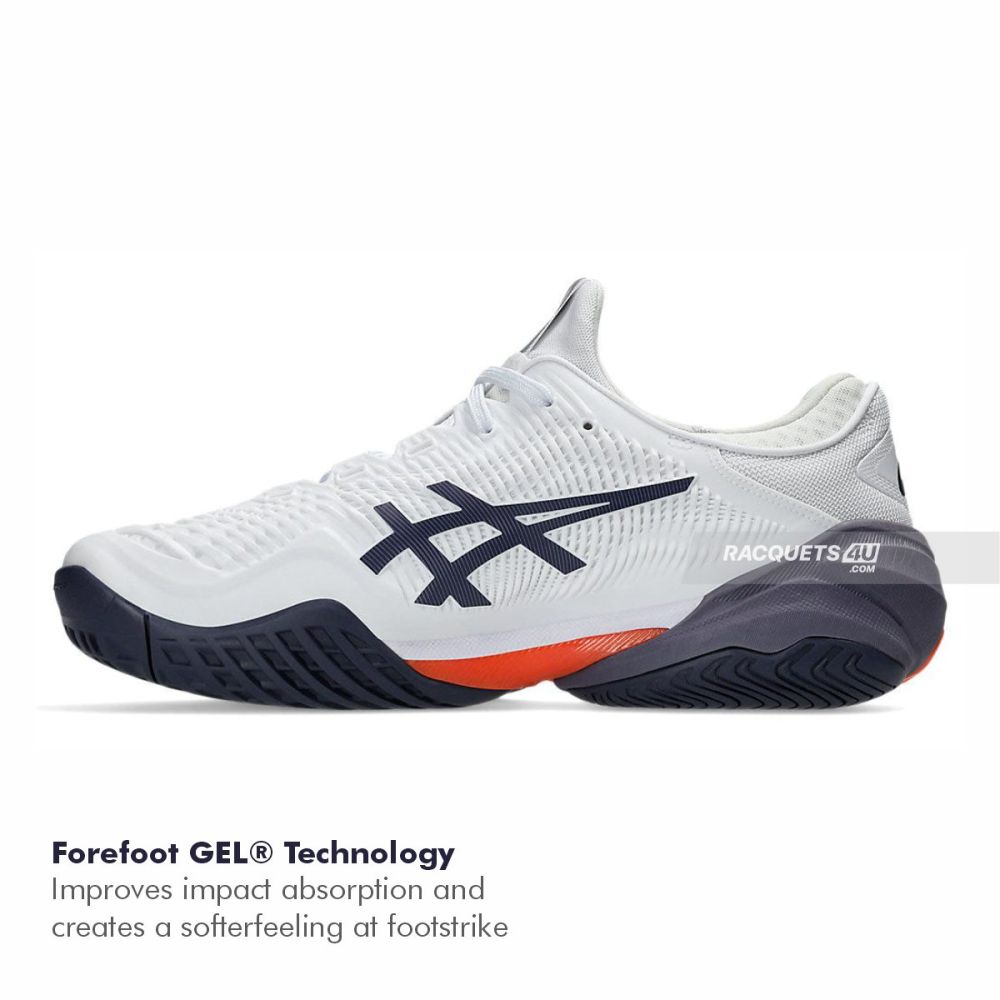 【限定製作】 FF3 Court ASICS Tennis Purple) (White/Greyish Shoes シューズ(男性用)