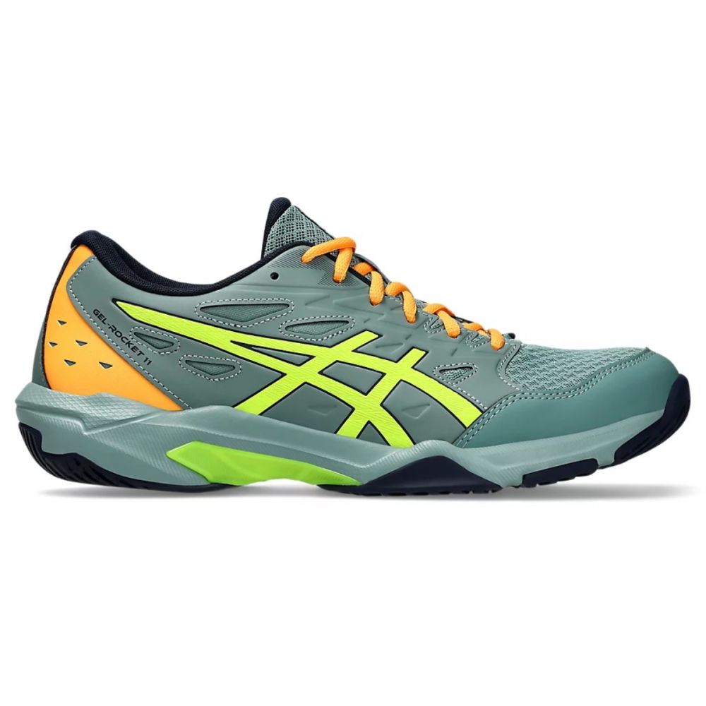Yellow asics volleyball shoes on sale