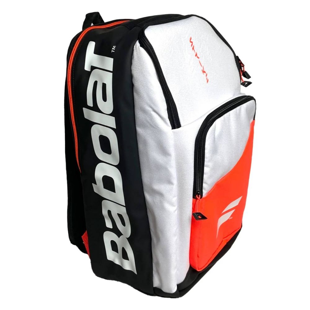 Babolat Backpack Pure Strike Sac à Dos Tennis Unisexe Blanc Rouge - Confort Et Style Sur Le Court