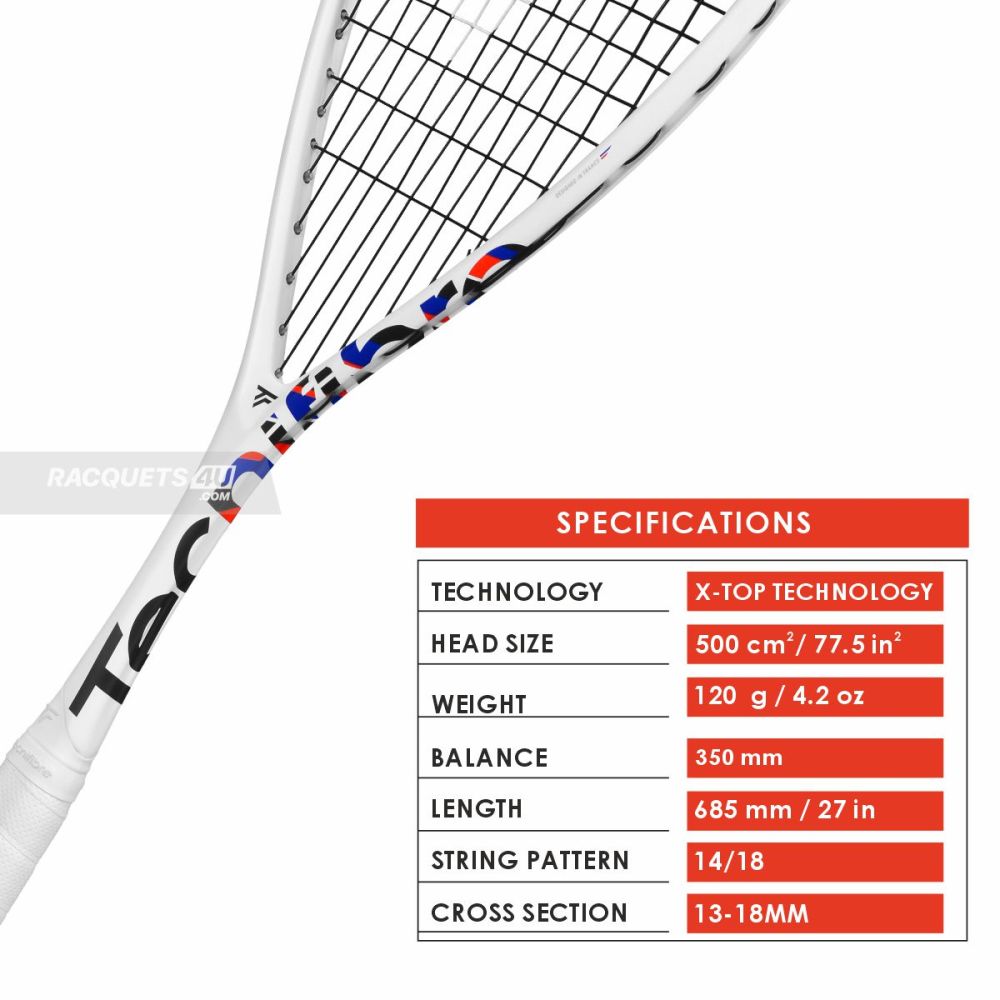 TECNIFIBRE Carboflex 120 X-Top V2 Squash Racquet