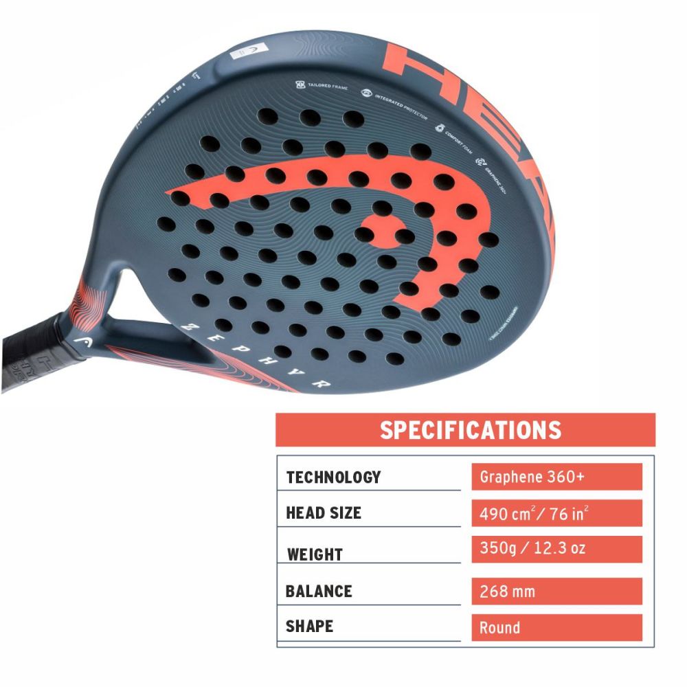 HEAD Zephyr 2023 Padel Racquet