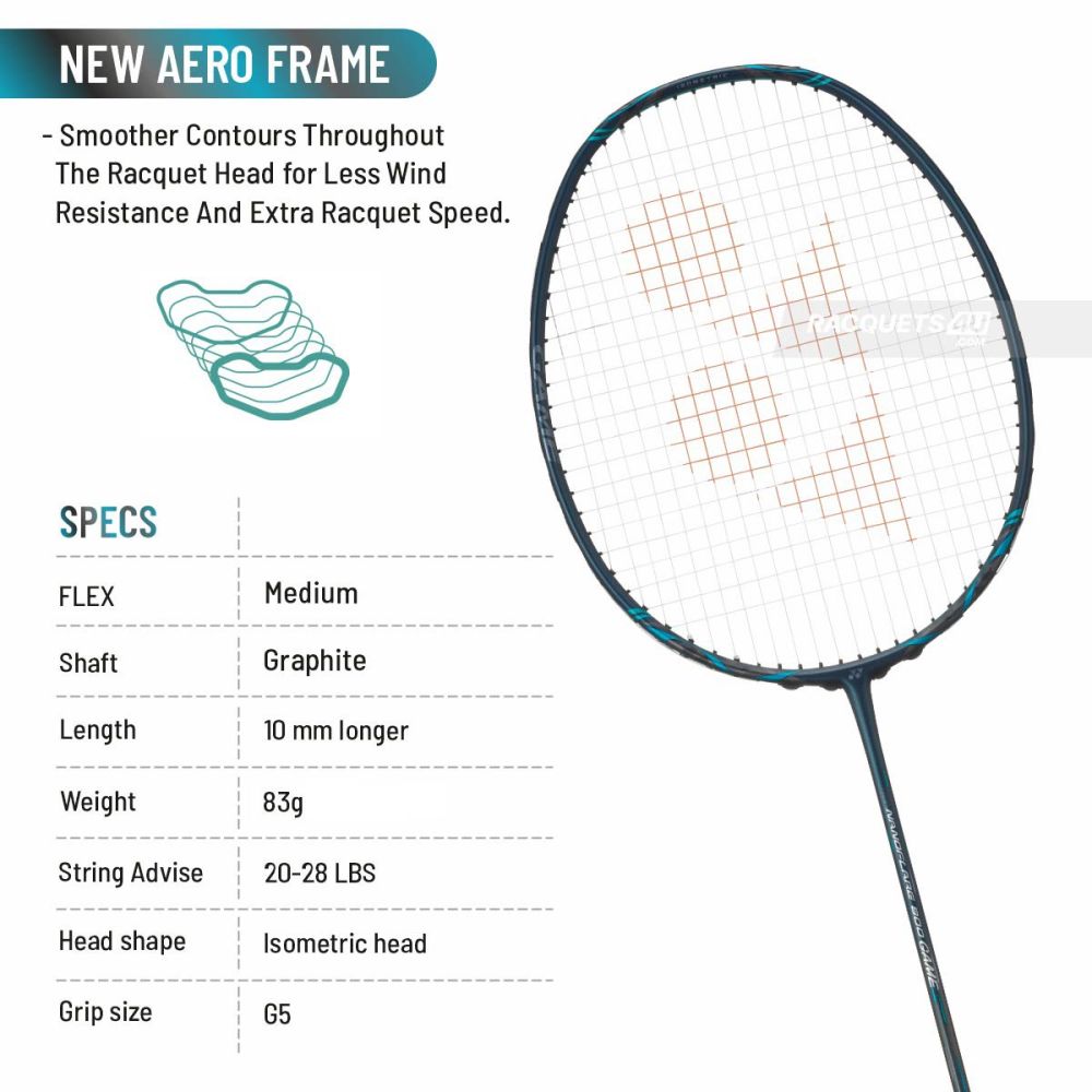 YONEX Nanoflare 800 Game Badminton Racquet (Strung, Deep Green)