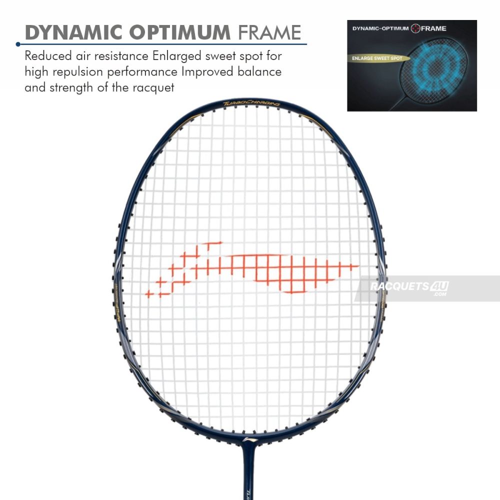 LI-NING Turbo Charging Z Boost Badminton Racquet (Navy LI-NING Turbo Charging Z Boost Badminton Racquet (Navy