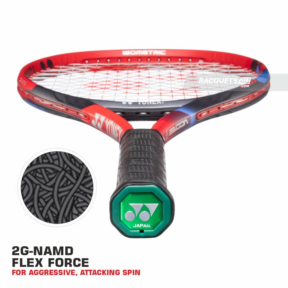 YONEX Vcore 100 Tennis Racquet (Scarlet, Unstrung G2)