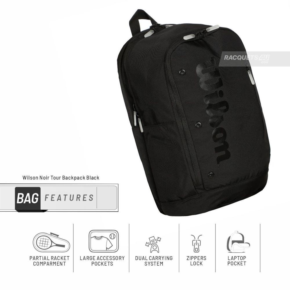 Wilson black edition tour v backpack clearance