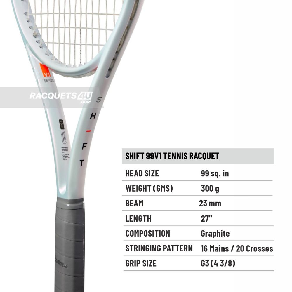 WILSON Shift 99 V1 Tennis Racquet (300 g, Unstrung)