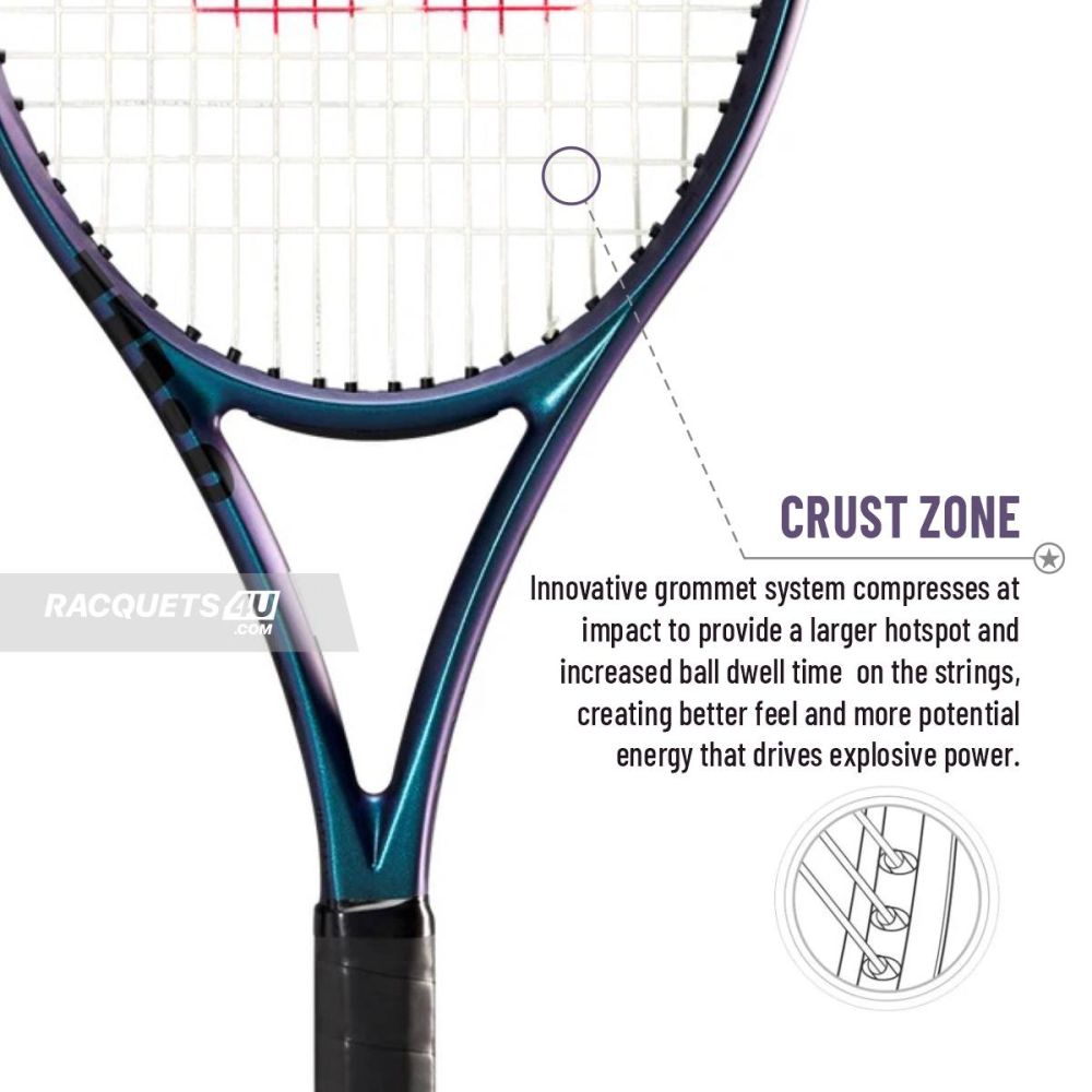 WILSON Ultra 100 UL V4 Tennis Racquet (260g, Unstrung)