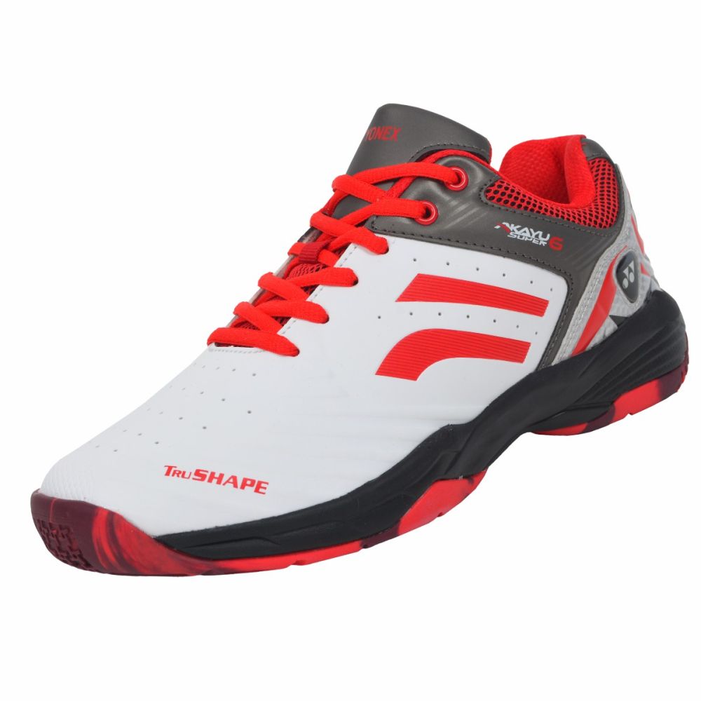 YONEX Akayu Super 6 Badminton Shoes (White/Black/Red)