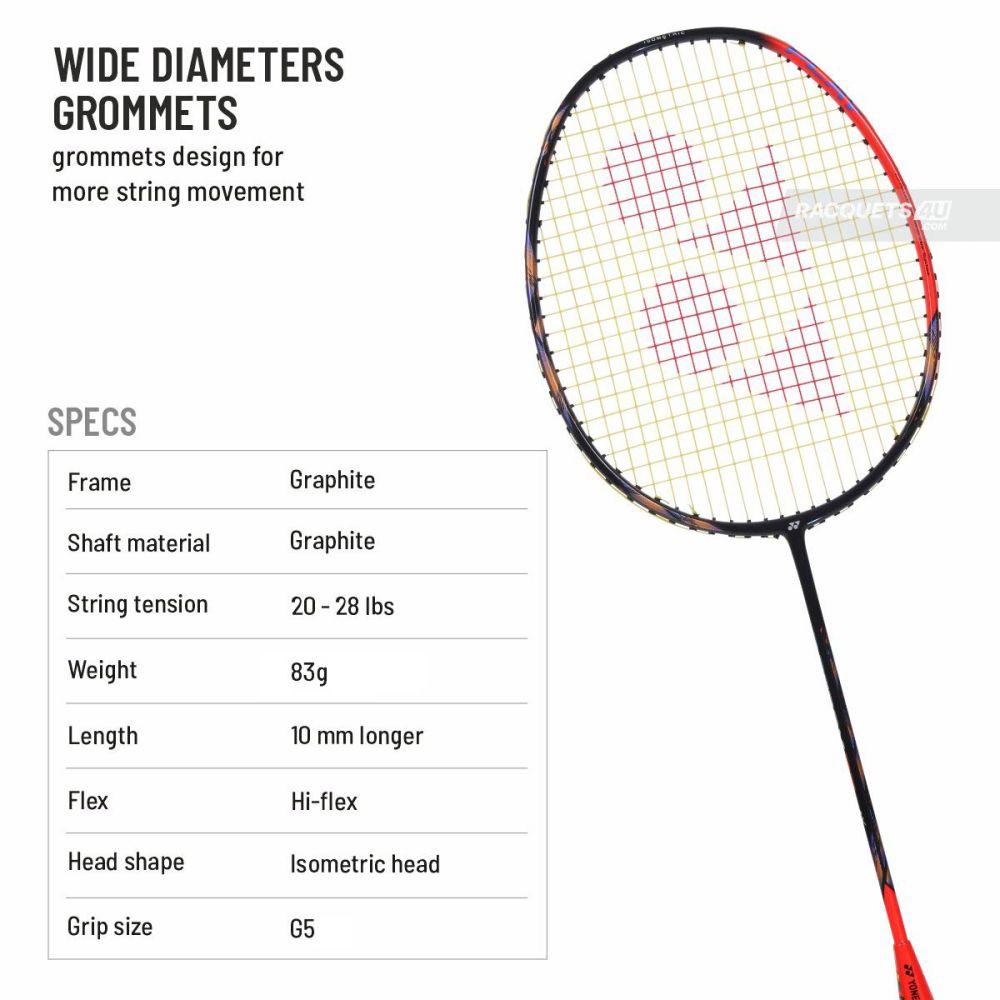 YONEX Astrox 77 Play Badminton Racquet (Strung, High Orange)