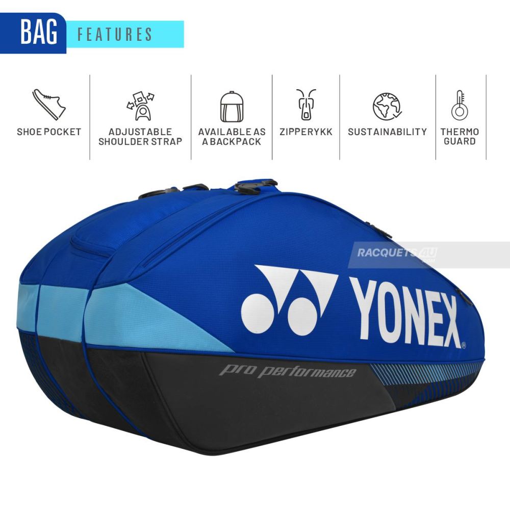 YONEX Pro Racquet Bag 12R Cobalt Blue