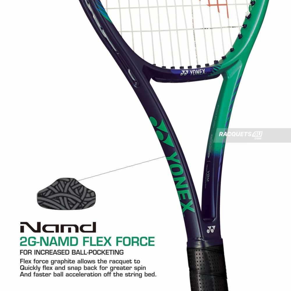 YONEX Vcore Pro 97H Tennis Racquet (330 gms, Green/Purple
