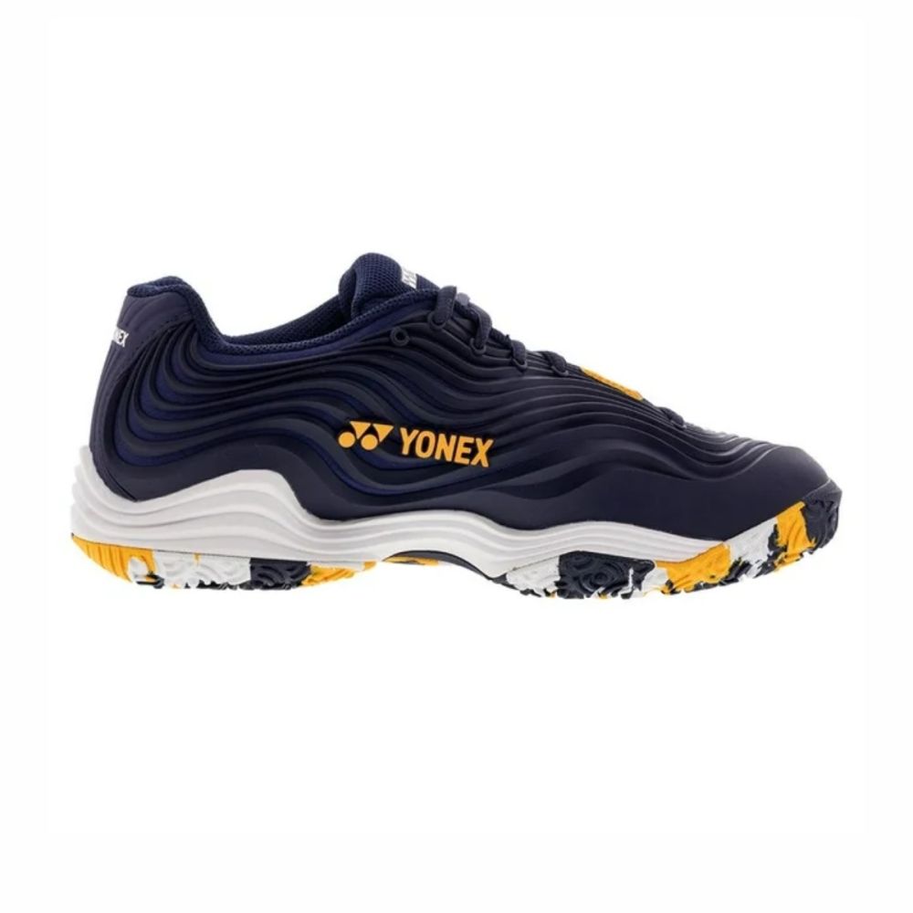 Navy and orange tennis shoes discount