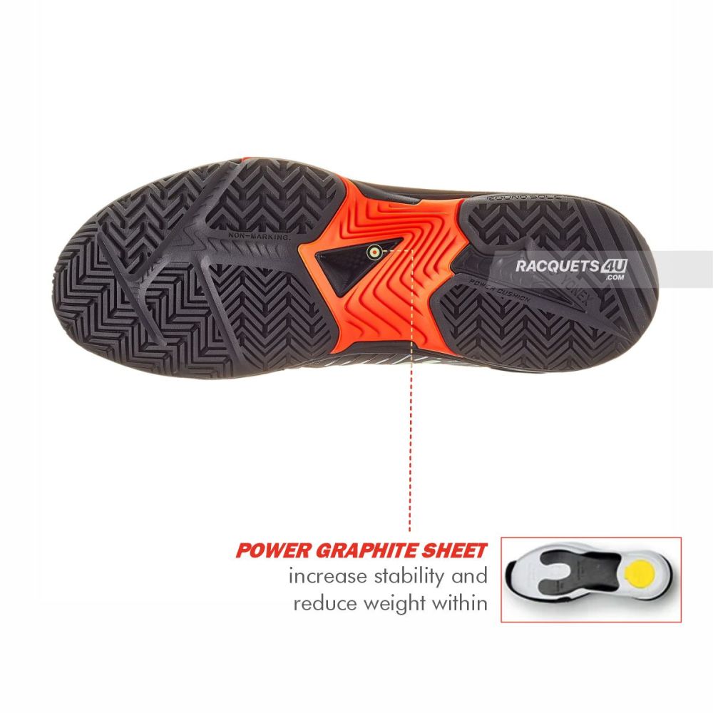 YONEX Sonicage 3 Tennis Shoes (Black/Lime)