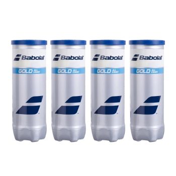 BABOLAT Gold All Court Tennis Ball Dozen (12 Balls)