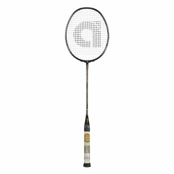 APACS Cross Court Pro Badminton Racquet (Unstrung, Black)