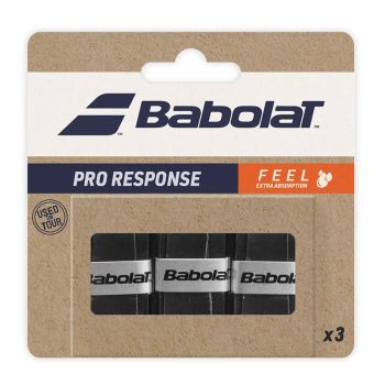BABOLAT Pro Response Overgrip (Black, 3 pcs)