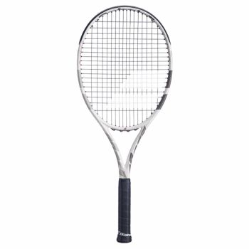 BABOLAT Boost Drive Wimbledon 2026 Tennis Racquet (White/Ivory, Strung)