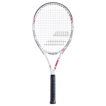 BABOLAT Evoke Team Wimbledon 2026 Tennis Racquet (White/Ivory/Red, Strung)