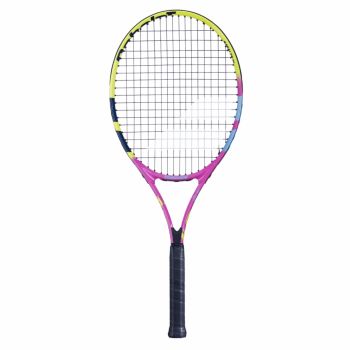 BABOLAT Nadal Junior 26 Tennis Racquet (Yellow/Pink/Blue, Strung)