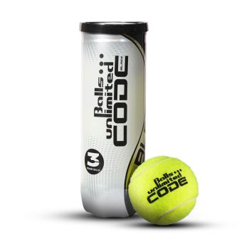 BALLS UNLIMITED Code Black Tennis Ball Can (3 Balls)