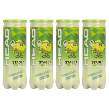 HEAD Stage 1 Tennis Ball Dozen (Green, 12 Balls)