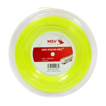 MSV Focus-HEX Tennis Reel (1.23 mm, 200m) Neon Yellow